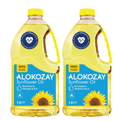 Alokozay Pure Sunflower Oil 2X1.5L