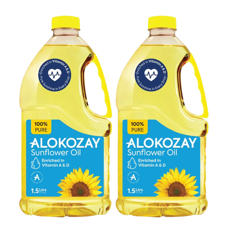 Alokozay Pure Sunflower Oil 2X1.5L