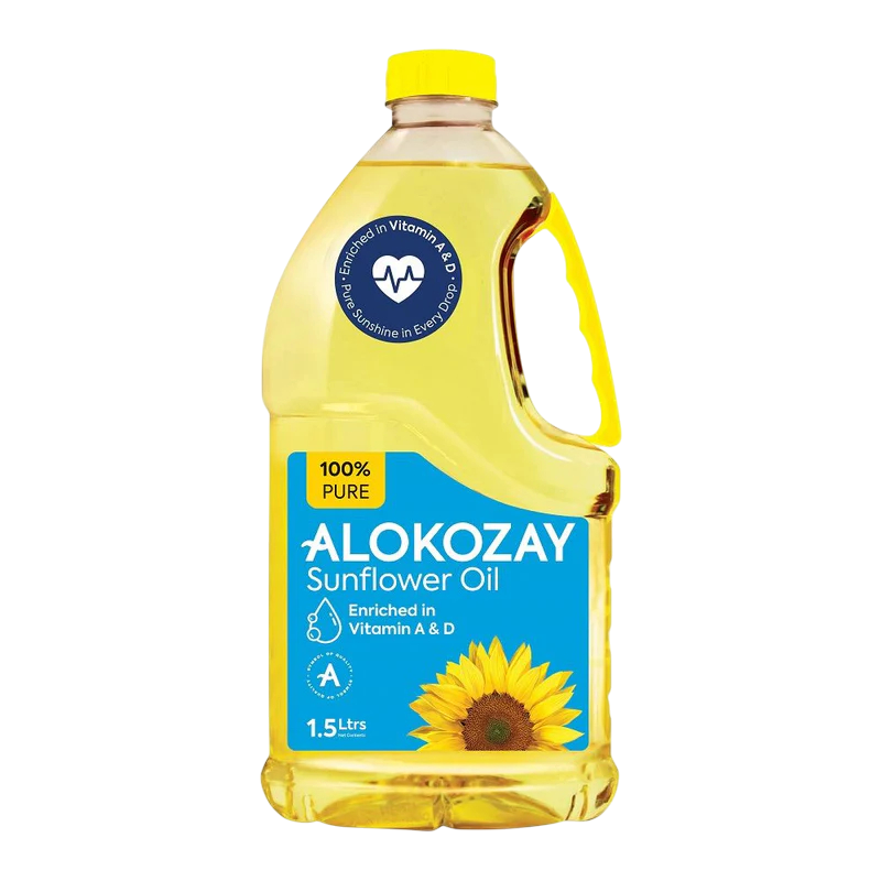 Alokozay 100% Pure Sunflower Oil - 1.5 Ltrs