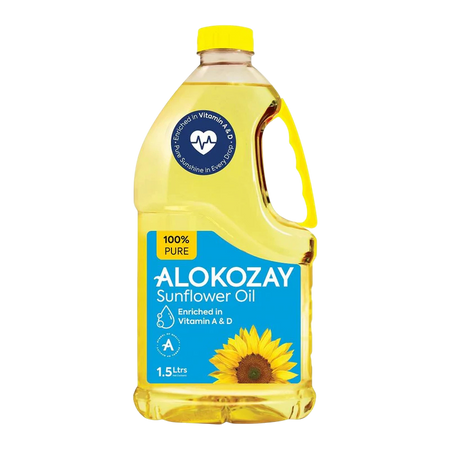 Alokozay 100% Pure Sunflower Oil - 1.5 Ltrs