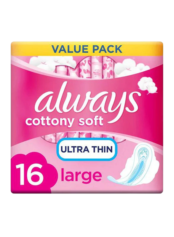 Son Comfort Cotton Soft Pad Long 350mm, 10 Pieces