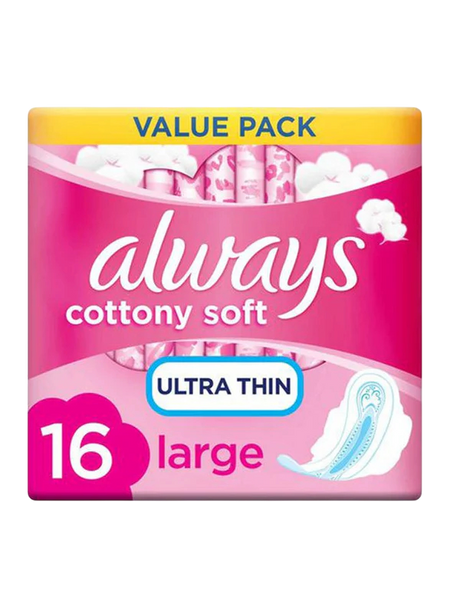 Son Comfort Cotton Soft Pad Long 350mm, 10 Pieces