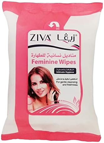 Ziva Feminine Wipes, 25 Pieces