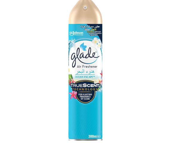 Glade TrueScent Ocean Escape Air Freshener Spray, 300ml