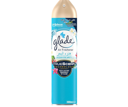Glade TrueScent Ocean Escape Air Freshener Spray, 300ml