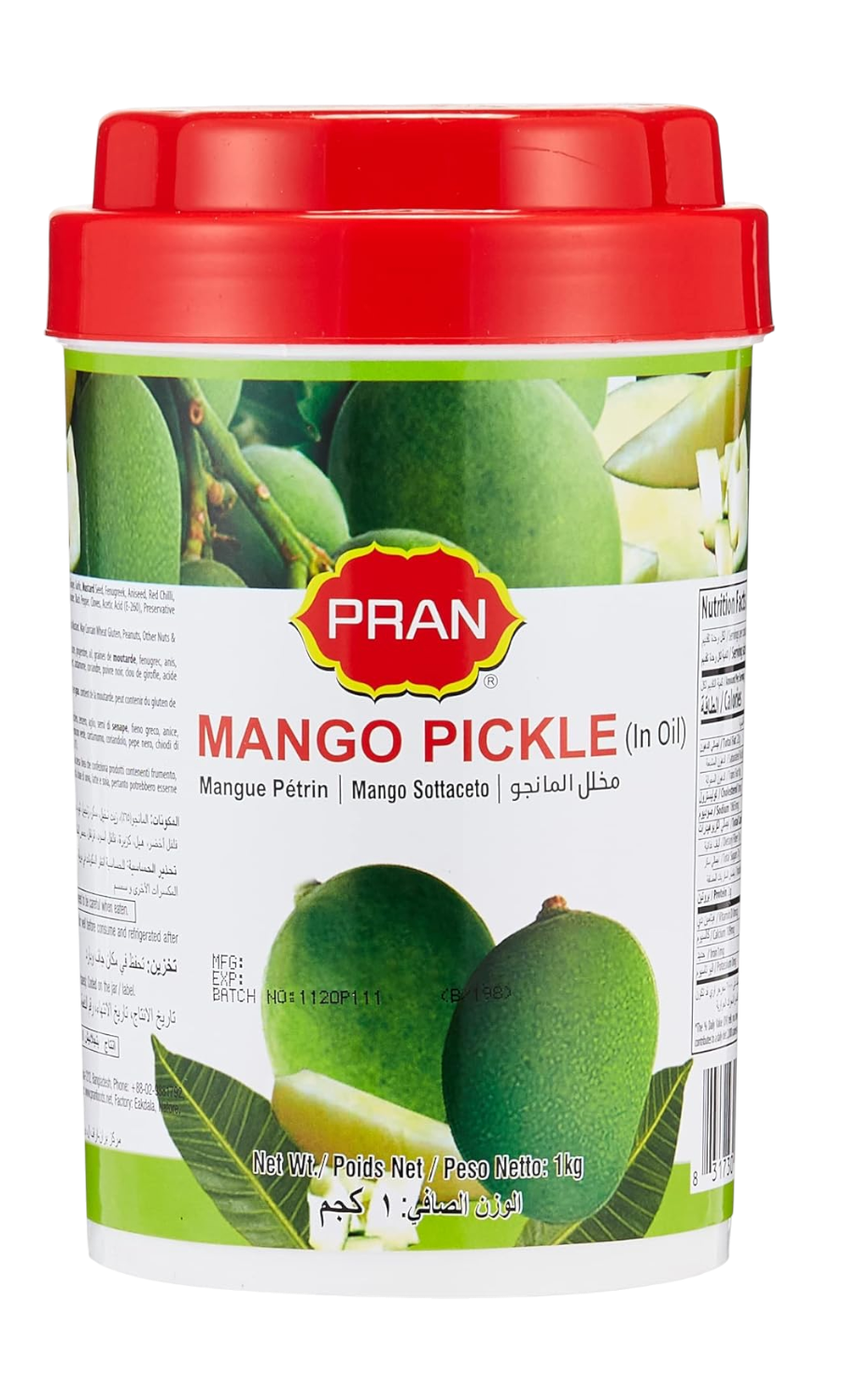 Pran Mango Pickle, 1kg