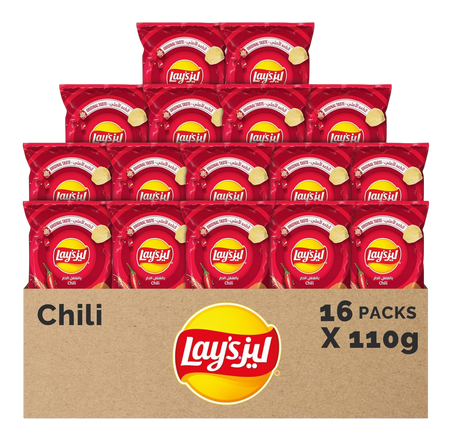 Lay's Chili Potato Chips, 110g