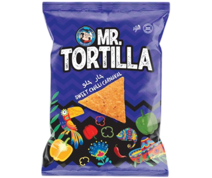 Mr.Chips Tortilla Corn Chips Sweet Chilli Carnaval, 72g