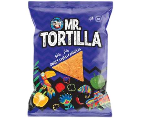 Mr.Chips Tortilla Corn Chips Sweet Chilli Carnaval, 72g