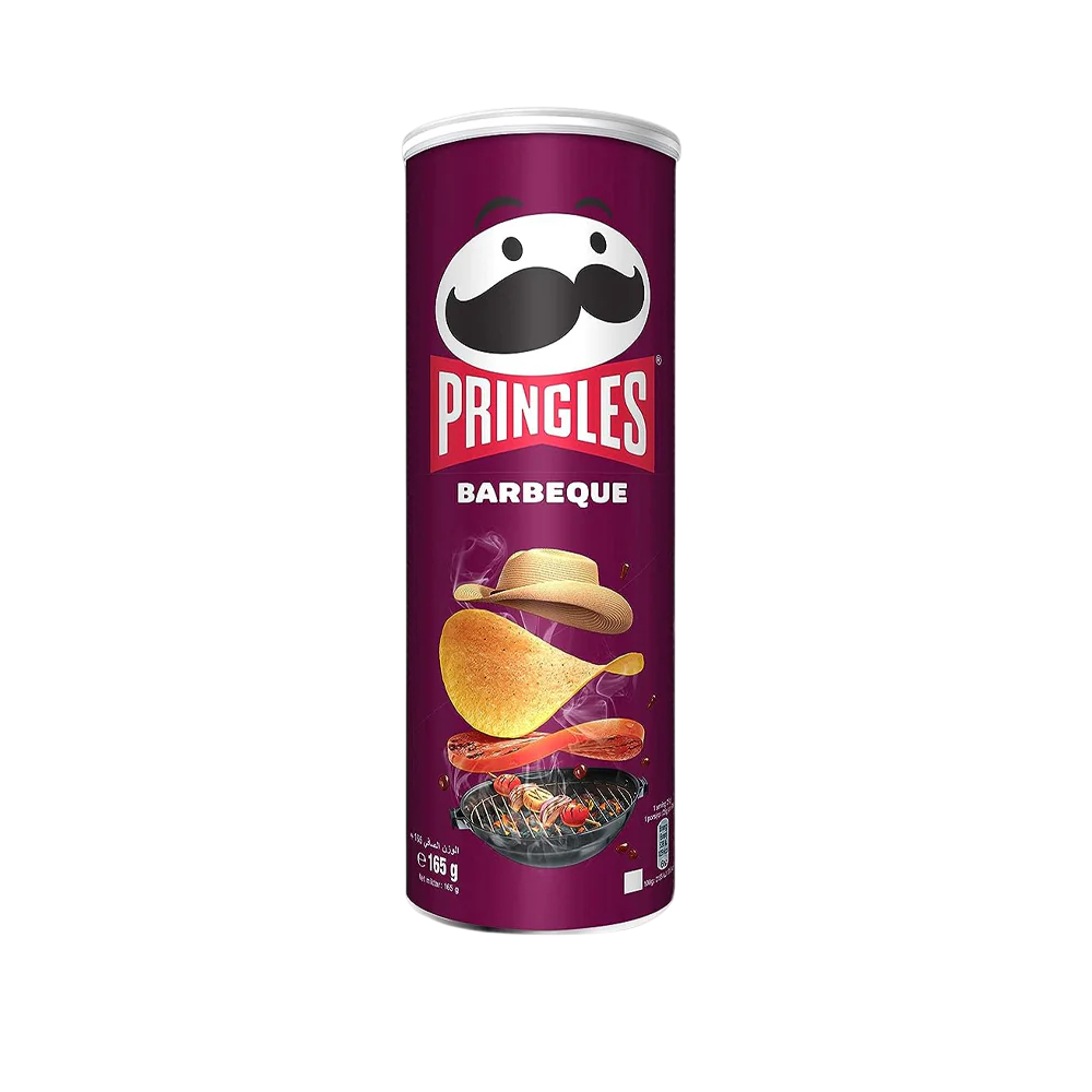 Pringles BBQ Chips Can, 165g