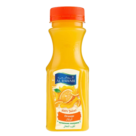 Al Rawabi No Added Sugar Orange Juice, 200ml