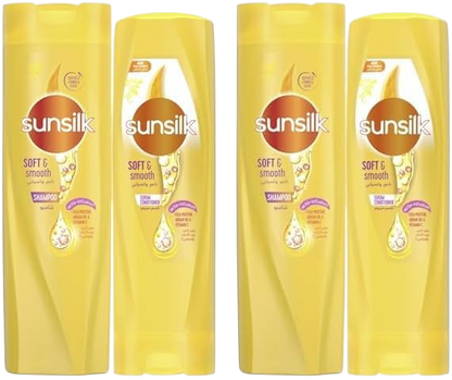 Sunsilk Soft & Smooth Shampoo, 400ml + Conditioner, 320ml