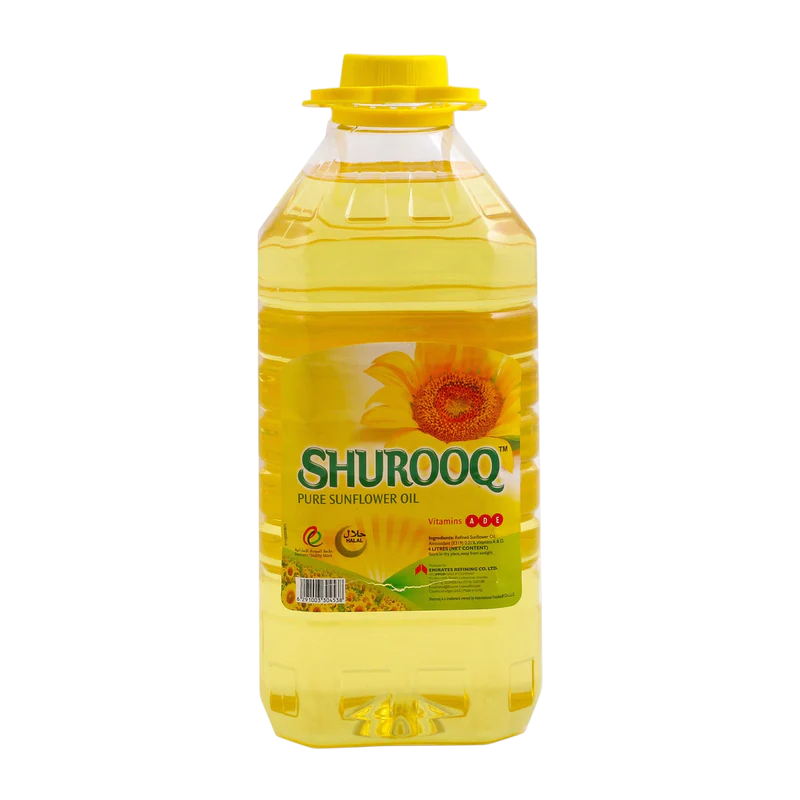Shurooq Sunflower Cooking Oil, 4l