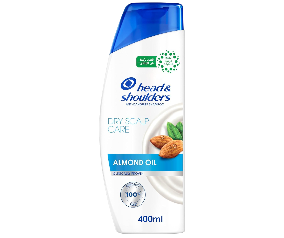 Head & Shoulders Anti-Dandruff Dry Scalp Care with Almond Oil Shampoo, 400ml