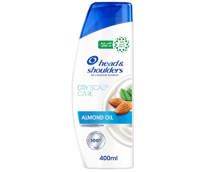 Head & Shoulders Anti-Dandruff Dry Scalp Care with Almond Oil Shampoo, 400ml