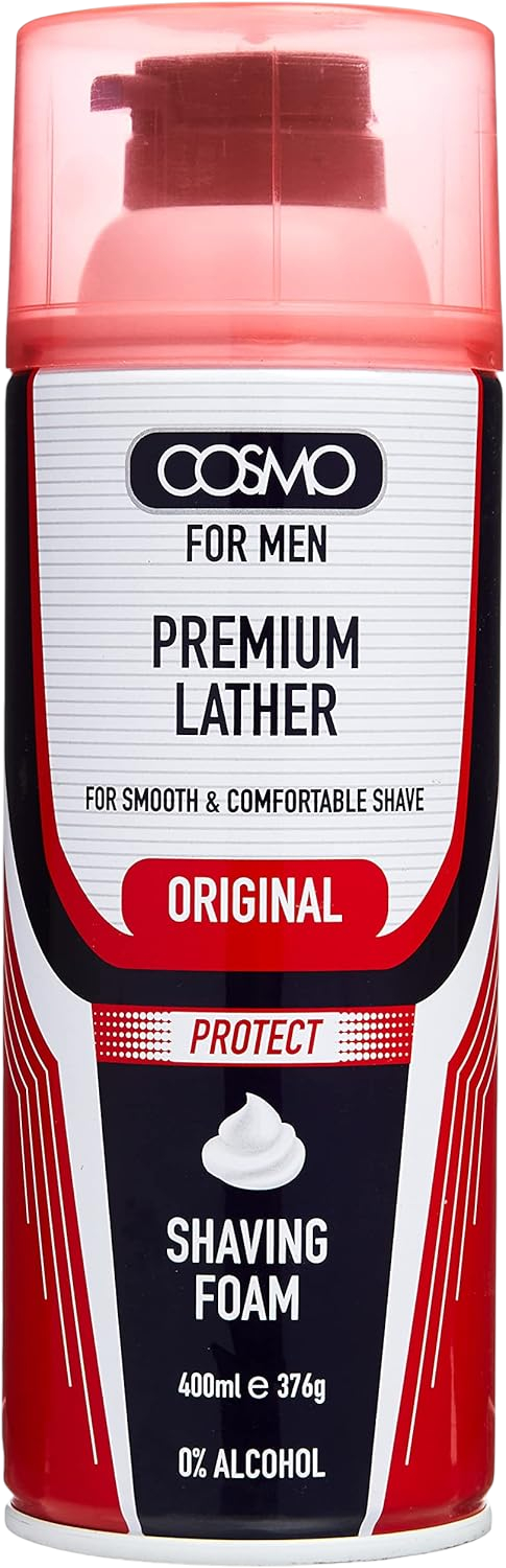 Cosmo For Men Premium Lather Sensitive Shaving Foam 400Ml