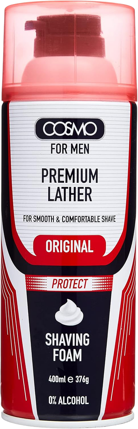 Cosmo For Men Premium Lather Sensitive Shaving Foam 400Ml