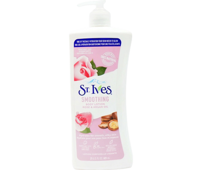 St Ives Smoothing Body Lotion With Rose and Argan Oil Body Lotion, 621ml