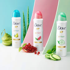 DOVE GO FRESH BODY SPRAY 250ml PEARS