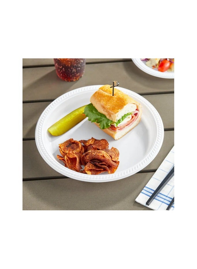 Fiji Foam Plate, 10 inch, 50 Pieces