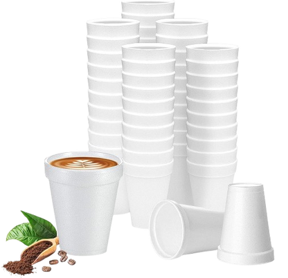 U-Pack White 177ml Disposable Foam Cups, 3x25 Pieces