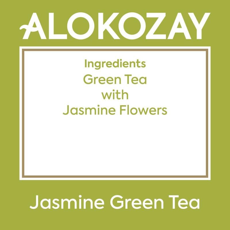 Alokozay Green Jasmine Pyramid Tea Bag, 20 Pieces, 50g