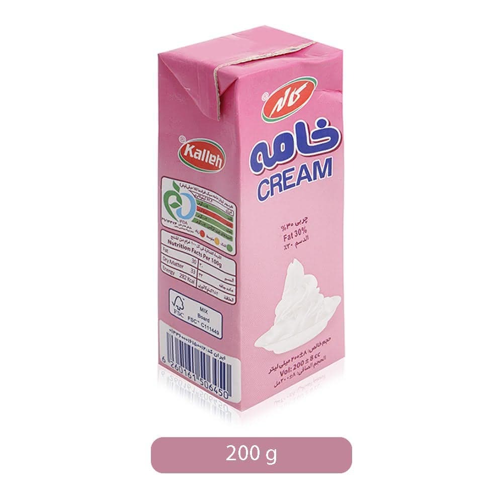 Kalleh 30% Fat UHT Cream, 3X200g