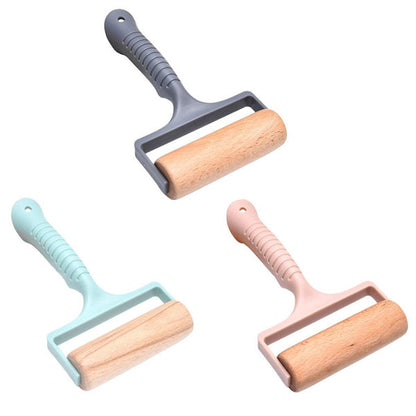 Wooden Roller pin for dough and pizza - kitchen rolling pin  Pastry Roller with Handle for Baking