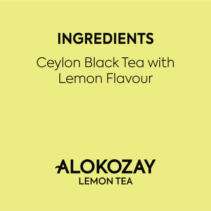 Alokozay Lemon Tea Bag  - 25 Tea Bags in Individual Foil Wrapped Envelopes