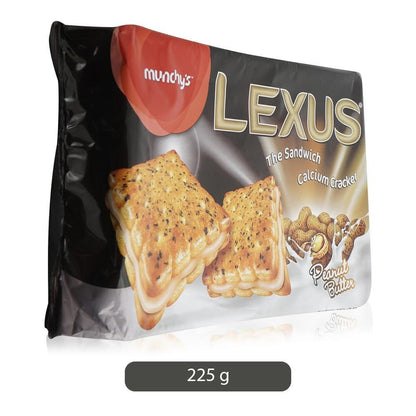 Munchy's Lexus Peanut Butter Sandwich Crackers, 225g