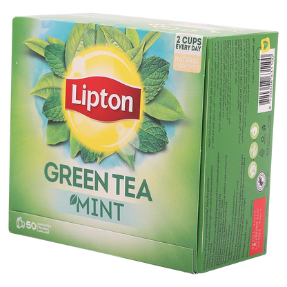 Lipton Mint Green Tea Bags, 50x1.3g