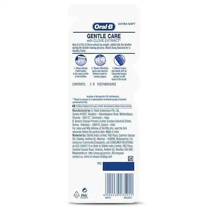 Oral-B Gentle Care Clove Toothbrush Buy 2 Get1