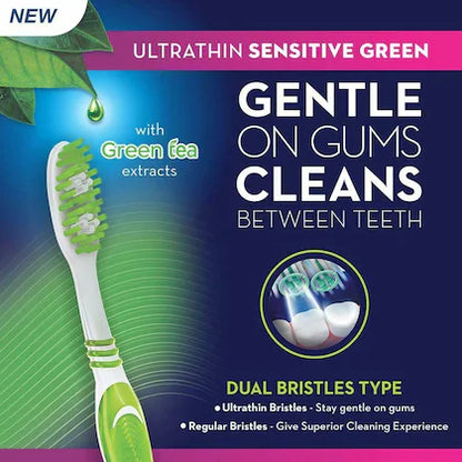 ORAL B TOOTHBRUSH ULTRATHIN GREEN 4pcs
