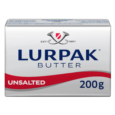 LURPAK UNSALTED BUTTER 200gm