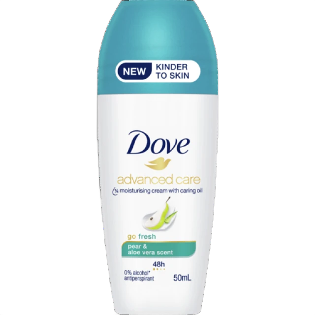 Dove Advanced Care Pear & Aloe Vera Deodorant Roll On, 50ml