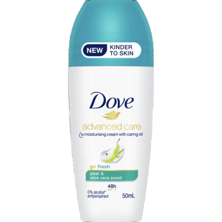 Dove Advanced Care Pear & Aloe Vera Deodorant Roll On, 50ml