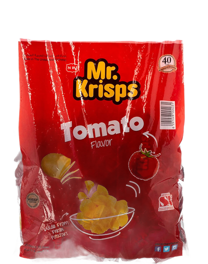 Mr. Krisps Tomato Potato Chips, 25x15g