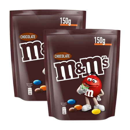 M&M's Chocolate Value Pack, 2x150g