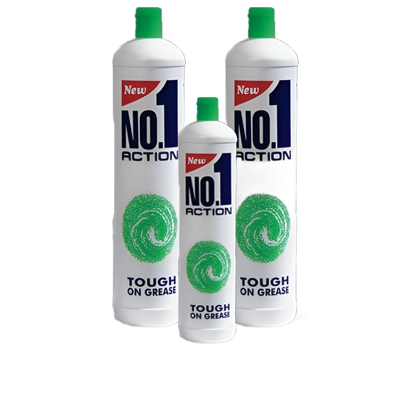 NO.1 ACTION DISH WASH LIQD 400ML ASTD