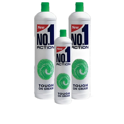 NO.1 ACTION DISH WASH LIQD 400ML ASTD