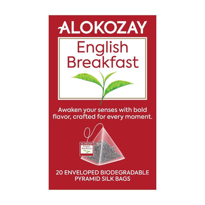 Alokozay English Breakfast Pyramid Tea Bag, 20 Pieces, 60g
