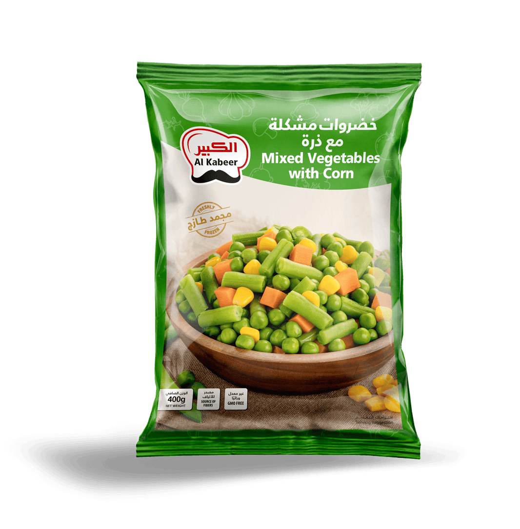 Al Kabeer Mixed Vegetables with Corn, 400g