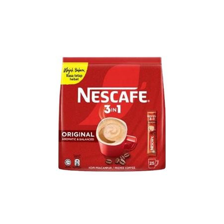 Nescafe Original  3 In 1 Instant Coffee Stick, 25x18g