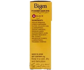 BIGEN POWDER HAIR DYE 6gm BLACK