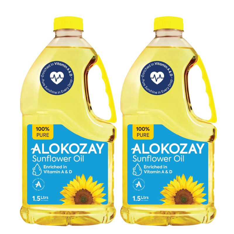 Alokozay Pure Sunflower Oil 2X1.5L