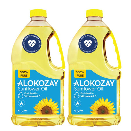 Alokozay Pure Sunflower Oil 2X1.5L