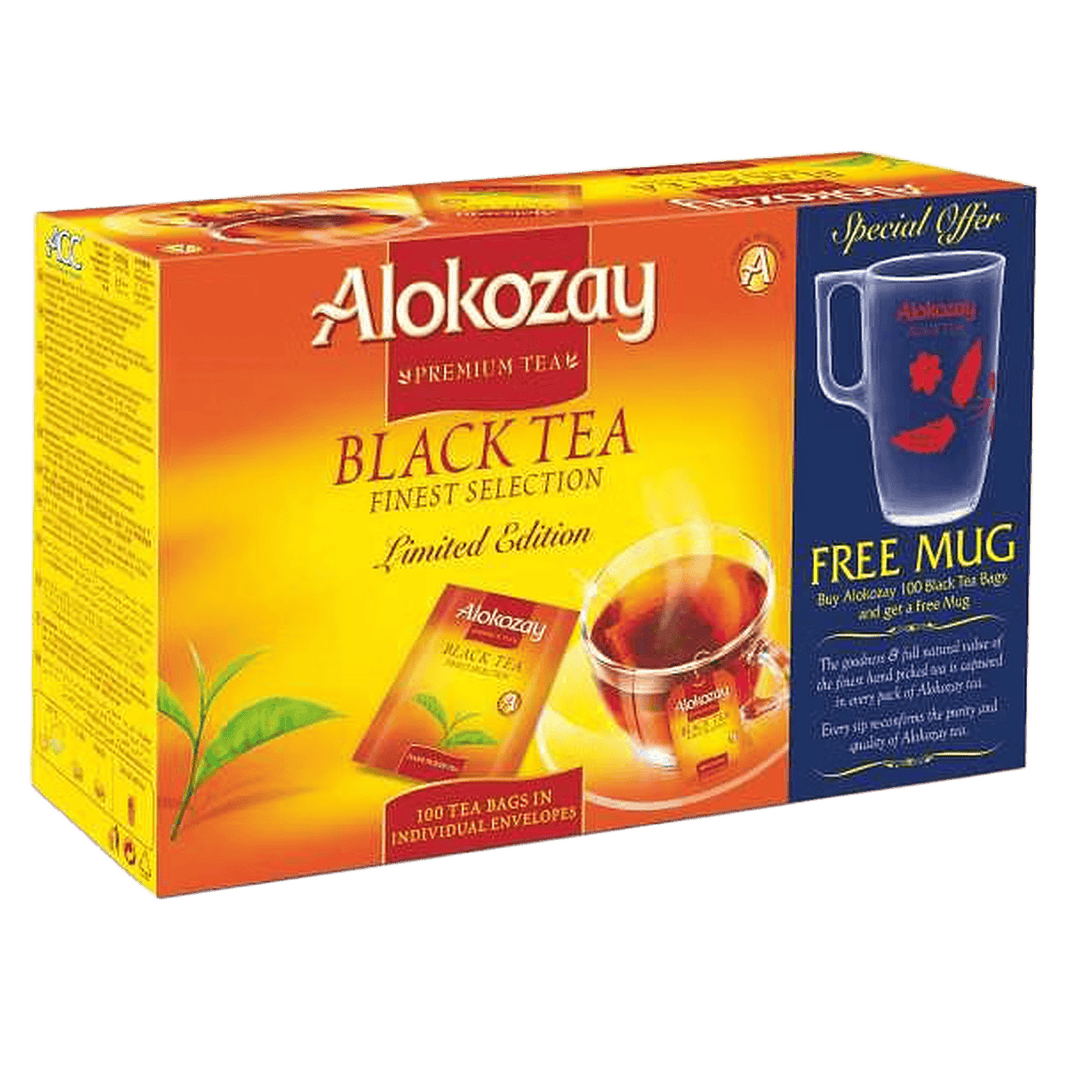 ALOKOZAY BLACK TEA 100Tea Bag with MUG