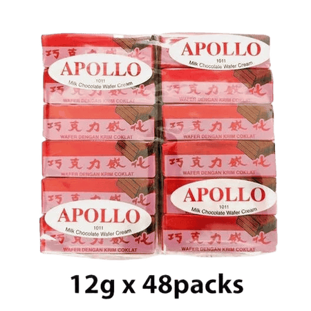 APOLLO MILK CHOCO CREAM WAFER 48x12gm