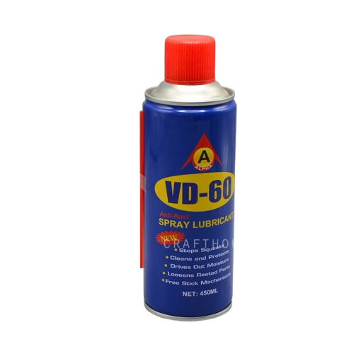 VD-60 Anti Rust Spray – 450ml - Multi-Purpose Lubricant and Corrosion Protection