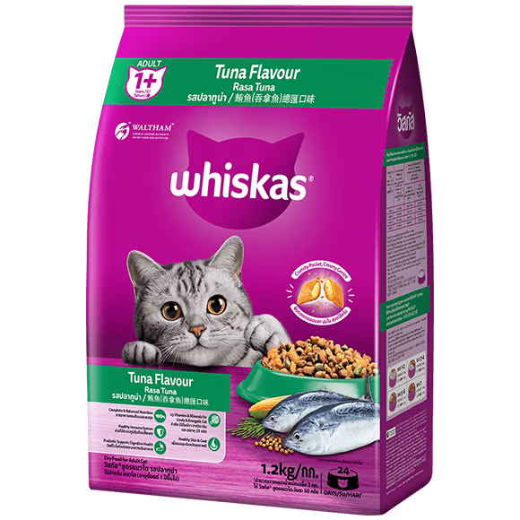 Whiskas Tuna Cat Dry Food Adult, 1.2kg
